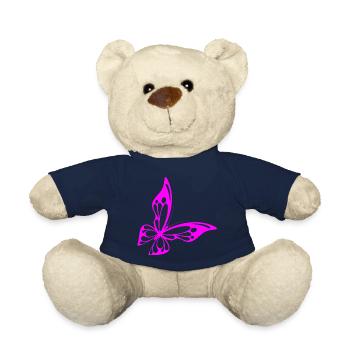 Butterfly neon - Teddy Bear - french navy - Front