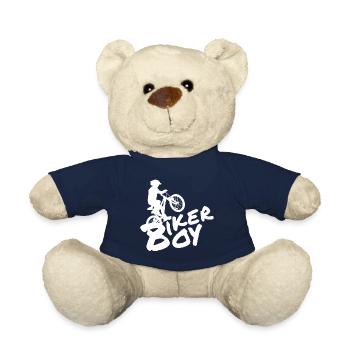 Biker Boy Final blancBiker Boy, inscription - Nounours - bleu marine - Devant