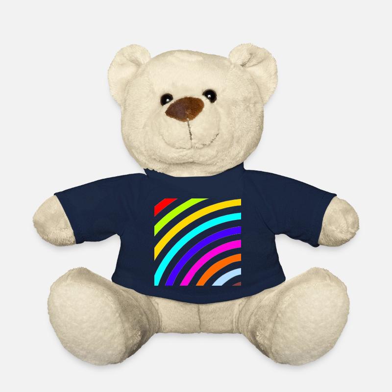 arc en ciel - Nounours - bleu marine