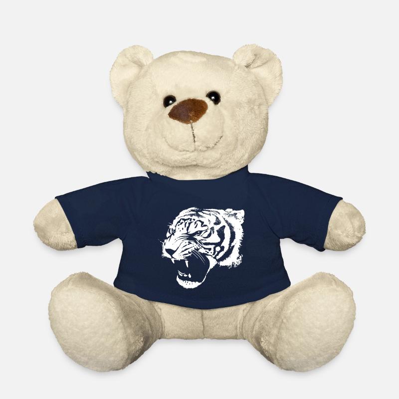 Tigre blanc - Nounours - bleu marine