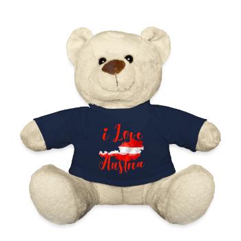 J'aime l'Autriche | J'aime l'Autriche - Nounours - bleu marine - Devant