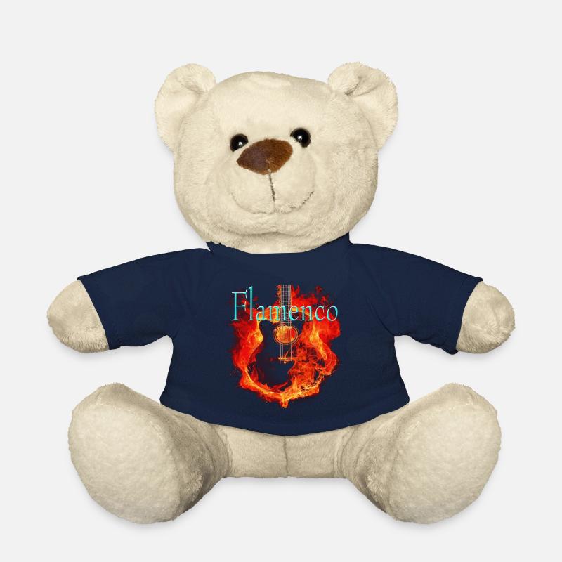 Spanische Flamenco Gitarre in Flammen - Teddy - French Navy