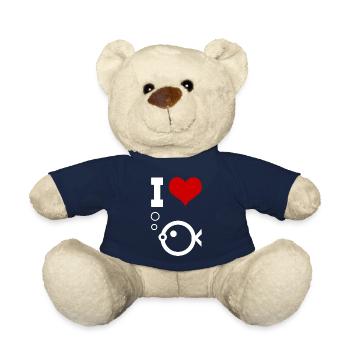 Ich liebe Fische - Teddy - French Navy - Vorne