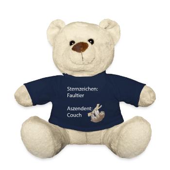 Sloth star sign sloth ascendant couch - Teddy Bear - french navy - Front