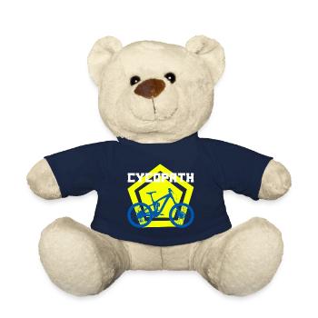 cycopath Funny T-Shirts - Teddy Bear - french navy - Front