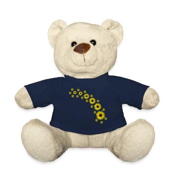 Sonnenblumen, Sonnenblume, Blumen - Teddy - French Navy - Vorne