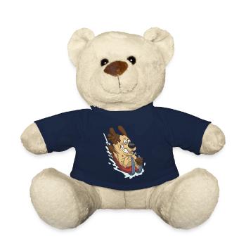 Traîneau traîneau idée cadeau super rapide - Nounours - bleu marine - Devant