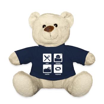 eat sleep swim repeat - Teddy - French Navy - Vorne
