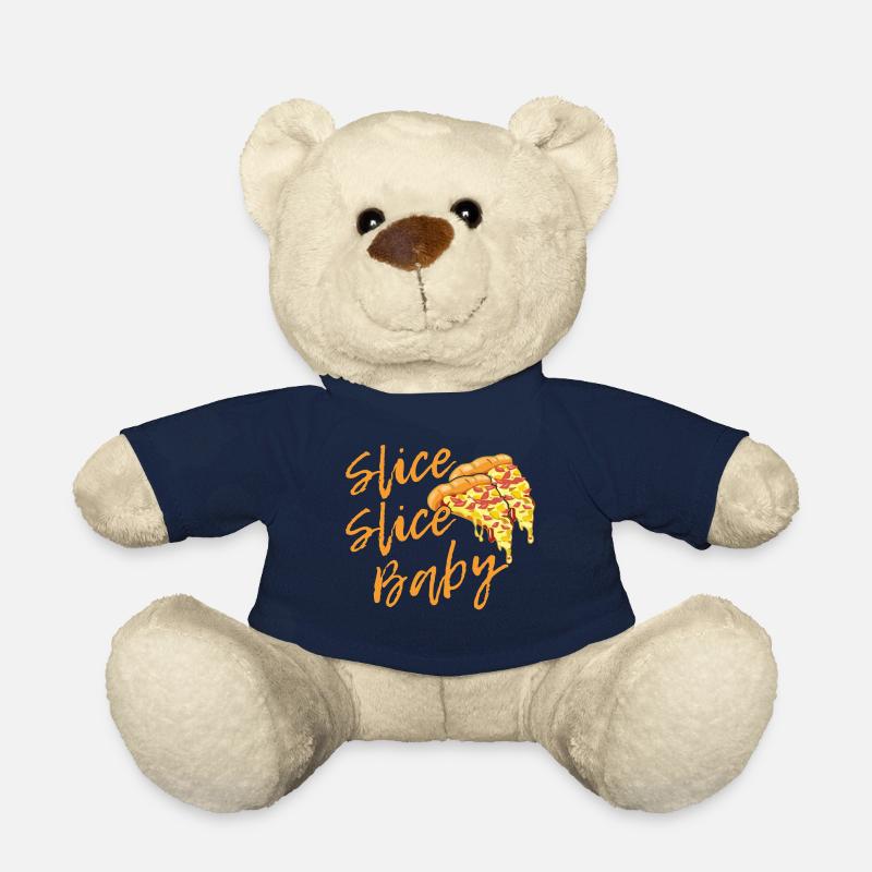 Pizza Pizza Pizza Pizza Pizza Pizza Pizza Pizza - Teddy Bear - french navy