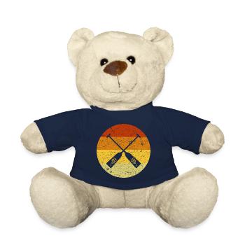 Drachenboot Paddel Icon Retro Vintage Old School - Teddy - French Navy - Vorne