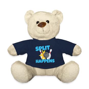 Bowling Split Happens - Sport Ball Geschenk - Nounours - bleu marine - Devant