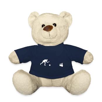Quilles de bowling boule de bowling - Nounours - bleu marine - Devant