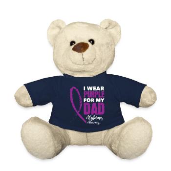 Alzheimer's Purple - Teddy Bear - french navy - Front