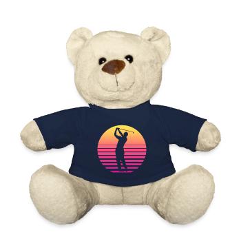 Golf Golfer Golfen Retro 80er - Teddy - French Navy - Vorne
