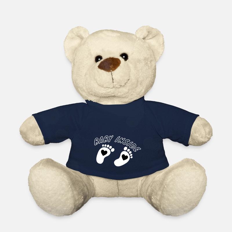 baby inside - Teddy Bear - french navy