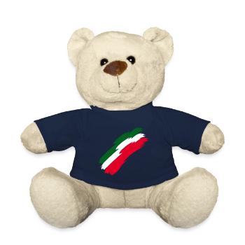 Italy flag colors - Teddy Bear - french navy - Front