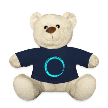 Circle Symbol Design Water Blue - Teddy Bear - french navy - Front