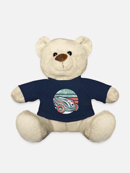 Lawn Tractor Robotic Lawn Mower Groundskeeper - Teddy Bear - french navy
