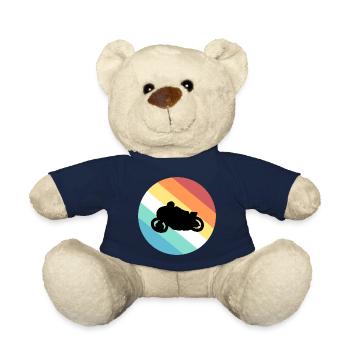 motorcycle - Teddy Bear - french navy - Front