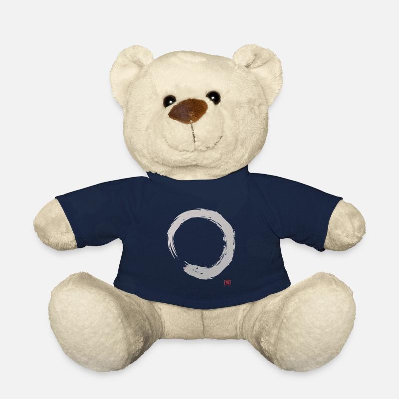 Calligraphie Enso Circle | Bouddhisme zen - Nounours - bleu marine