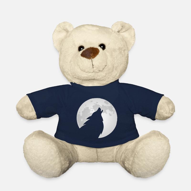 Wolf howls at the moon - Teddy Bear - french navy