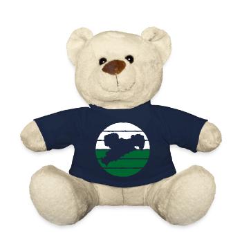 Sachsen Flagge Umriss Sächsische Fahne Ossi SN - Teddy - French Navy - Vorne
