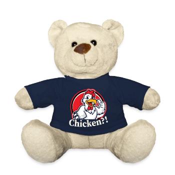 Chicken - Rooster Chicken Egg - Teddy Bear - french navy - Front