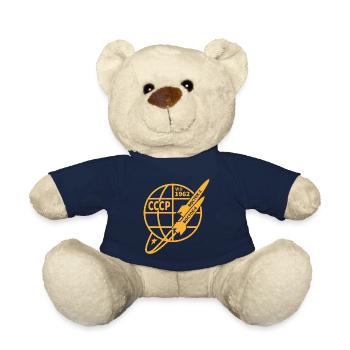 URSS vostok cadeau Gagarine Russie astronaute - Nounours - bleu marine - Devant