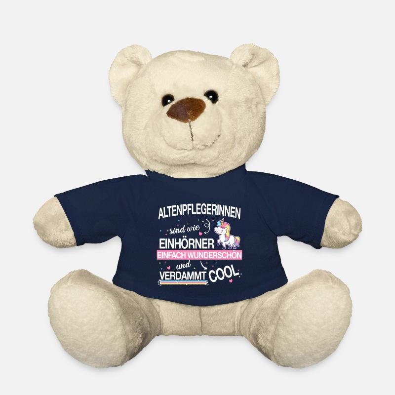 Altenpflegerin Pfleger Beruf Spruch Altenpflege - Teddy - French Navy