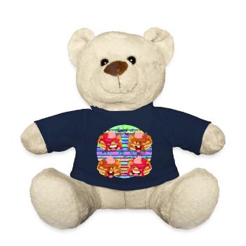 pancake fruit sauce party - Teddy Bear - french navy - Front