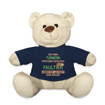 Turnen Turner Bodenturnen Geräteturnen Spruch - Teddy - French Navy - Vorne