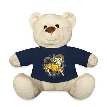 Divine Armor of the Aries Zodiac - Teddy Bear - french navy - Front