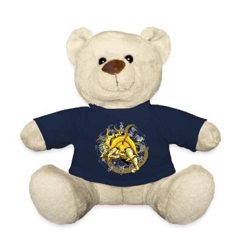 Taurus Zodiac Divine Armor - Teddy Bear - french navy - Front