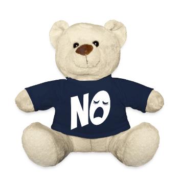 Non, je n’ai rien à faire - typographie - dire - Nounours - bleu marine - Devant