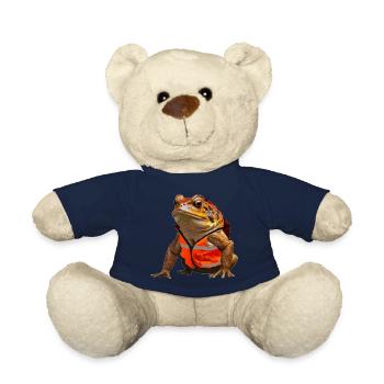 Ne soyez pas une grenouille et utilisez votre gilet de sécurité - Nounours - bleu marine - Devant