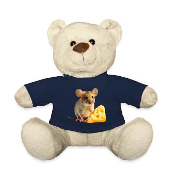 Mouse with cheese - Teddy Bear - french navy - Front