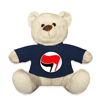 Antifa flags logo - Teddy Bear - french navy - Front