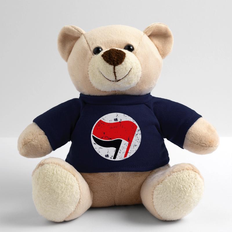 Antifa logo simple grunge Teddy Bear