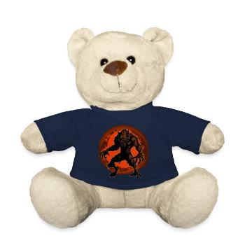 Werewolf Halloween Wolf Wolf Pack - Teddy Bear - french navy - Front