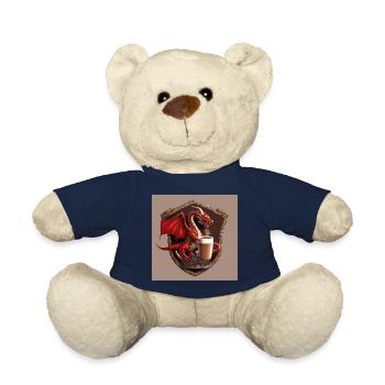 Welsh Coffee Shield - Teddy Bear - french navy - Front