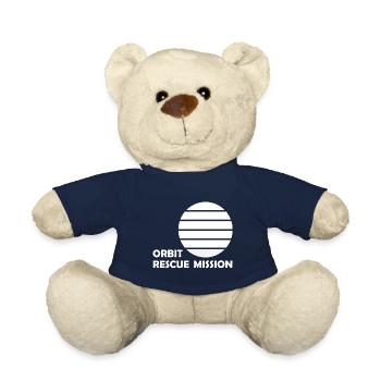 Mars and Space Discovery - Teddy Bear - french navy - Front