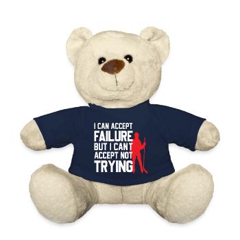 Design de hockey sur glace cool avec un dicton motivant - Nounours - bleu marine - Devant