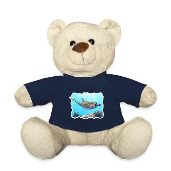Rochen Ozeanmotiv Meeresliebhaber - Teddy - French Navy - Vorne