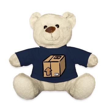 Paket Post Versand Logistik Paketbote Zusteller - Teddy - French Navy - Vorne