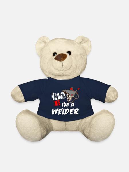 FLASH ME I'M A WELDER pour un soudeur - Nounours - bleu marine