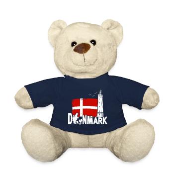 Denmark Blavand Fyr Lighthouse Holiday - Teddy Bear - french navy - Front