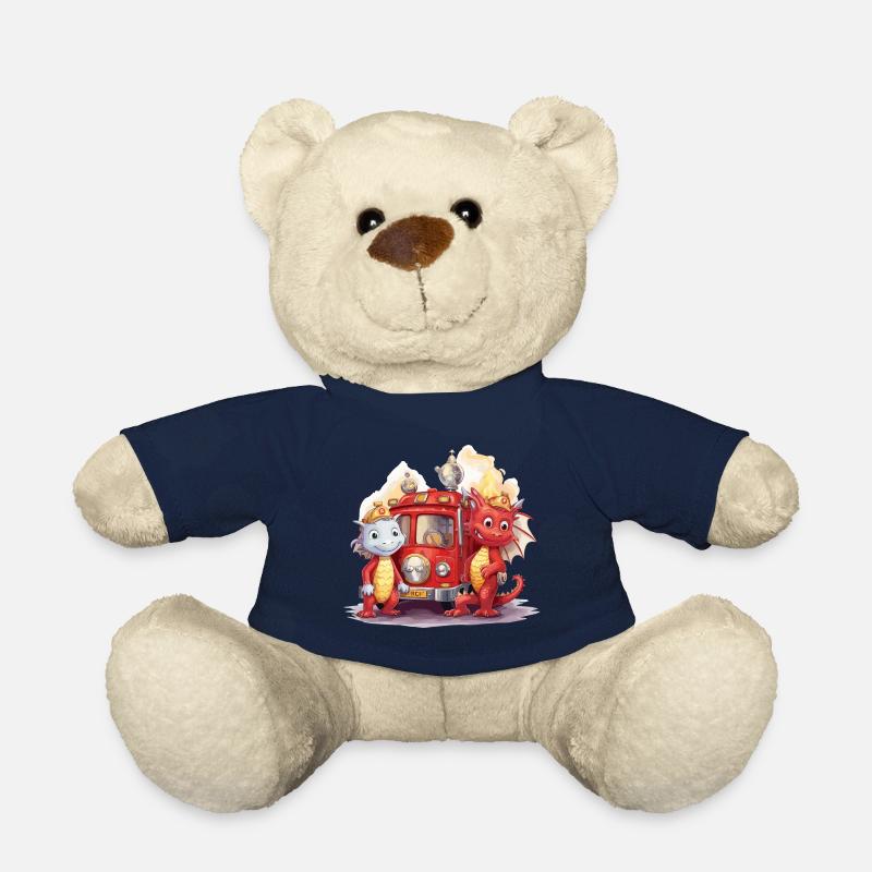 Dinosaur Fire Brigade Adventure - Dragon - Teddy Bear - french navy