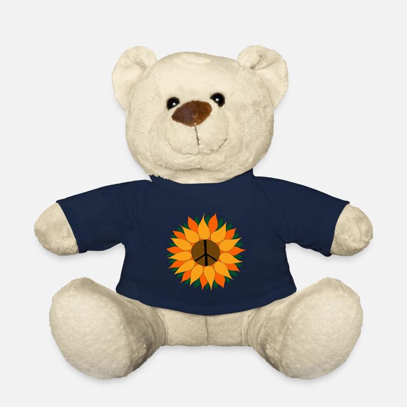 Hippie, Peace und Sonnenblume - Teddy - French Navy