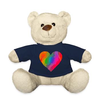 herz bunt - Teddy - French Navy - Vorne