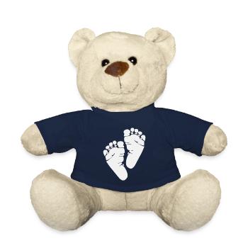 Baby Foot - Pregnancy Motherhood Baby - Teddy Bear - french navy - Front